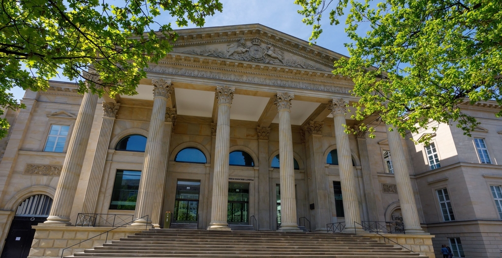 Niedersächsischer Landtag in Hannover: Portikus des Leineschlosses